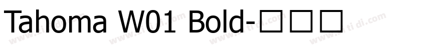 Tahoma W01 Bold字体转换